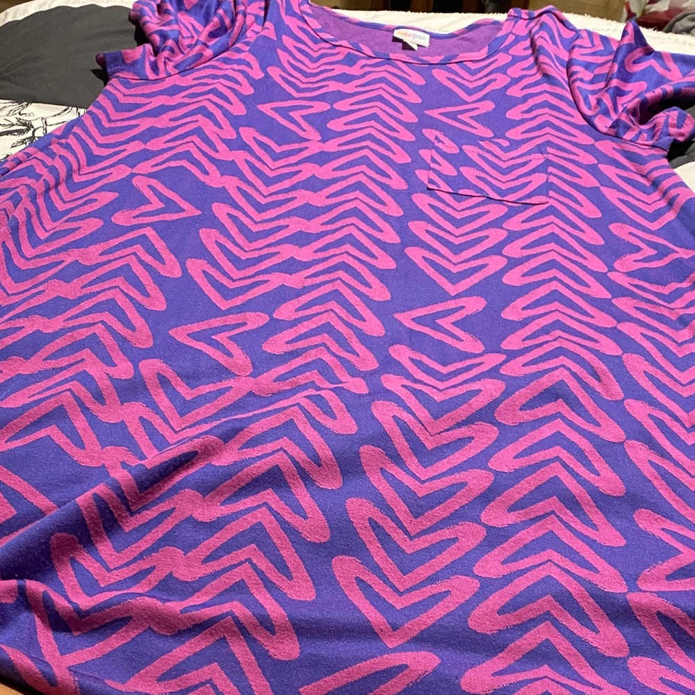 LuLaRoe Vibrant hearts Maxi Dress